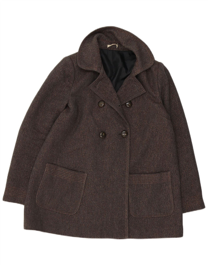 Vintage Damen Pea Coat UK 18 XL Braun