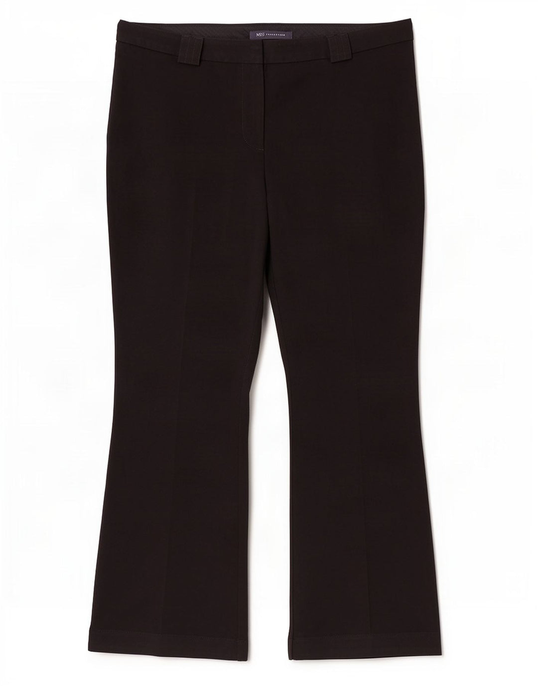 Marks & Spencer Damen Bootcut-Anzughose UK 12 Medium W30 L27 Schwarz