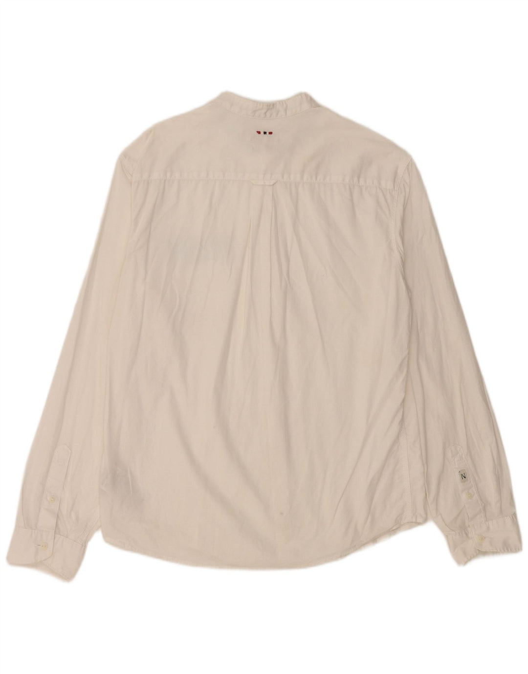 NAPAPIJRI Herren Geographic Regular Fit Hemd aus mittelweißer Baumwolle