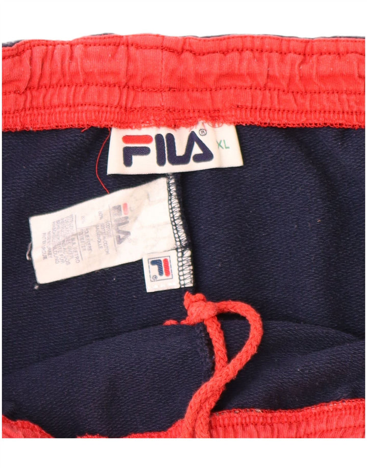 FILA Herren Sportshorts XL Marineblau Baumwolle