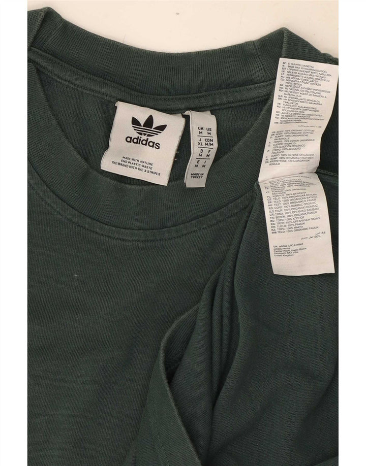 Adidas Herren T-Shirt Top mittelgrüne Baumwolle