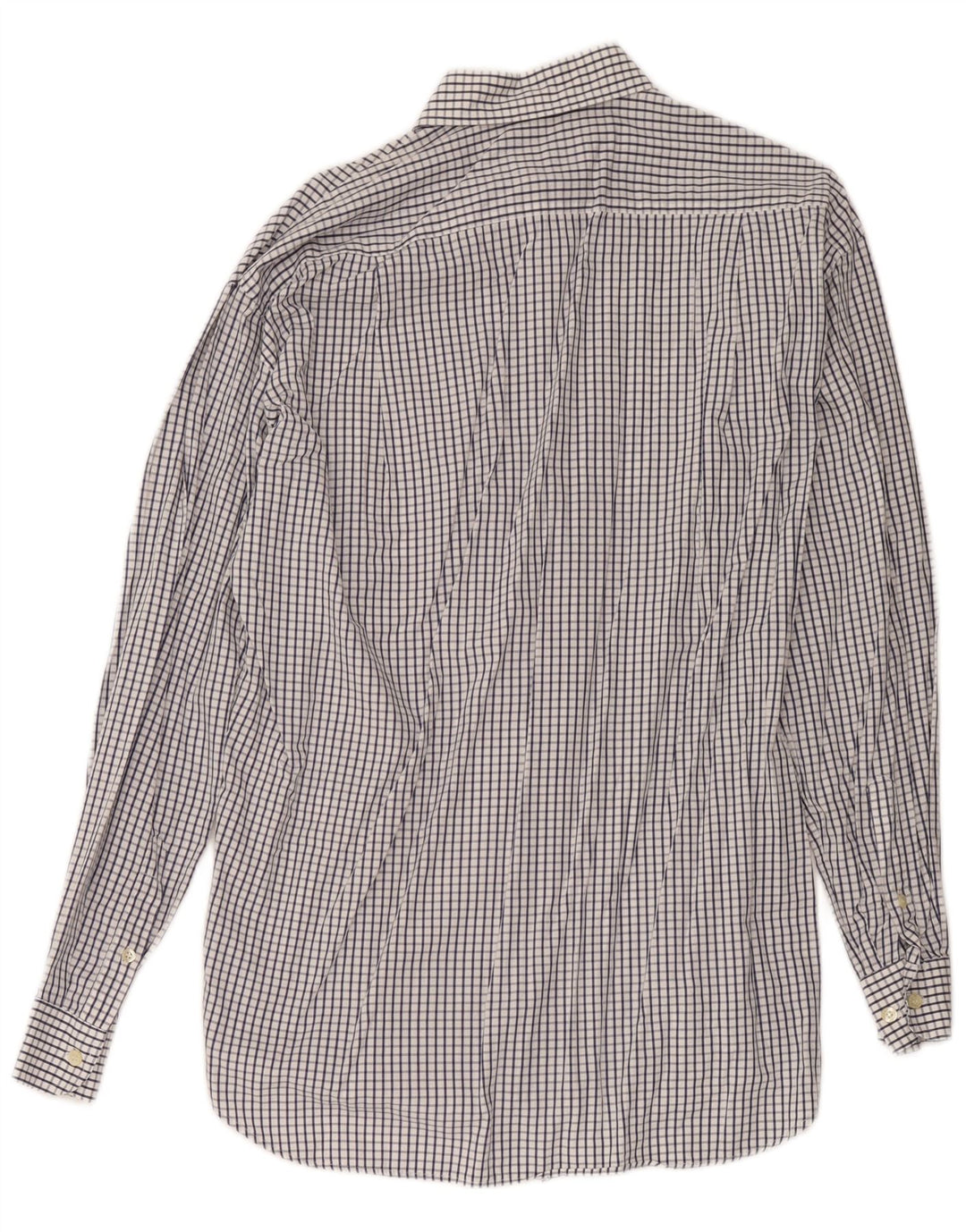 Ungaro Herrenhemd Größe 39 15 1/2 Mittelweiß kariert