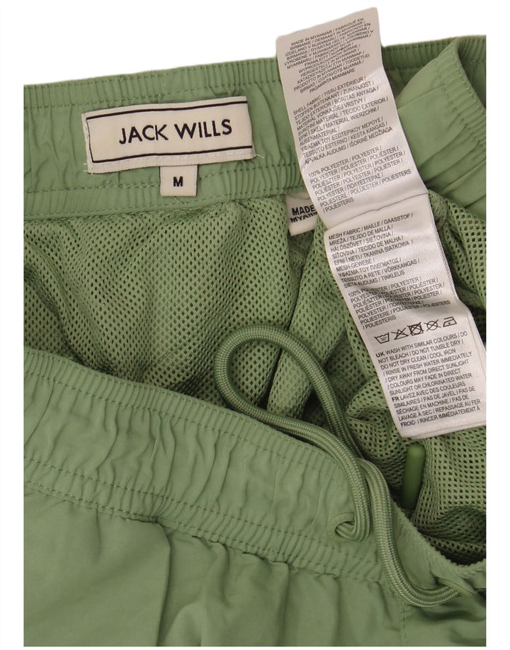 Jack Wills Herren-Sportshorts aus mittelgrünem Polyester