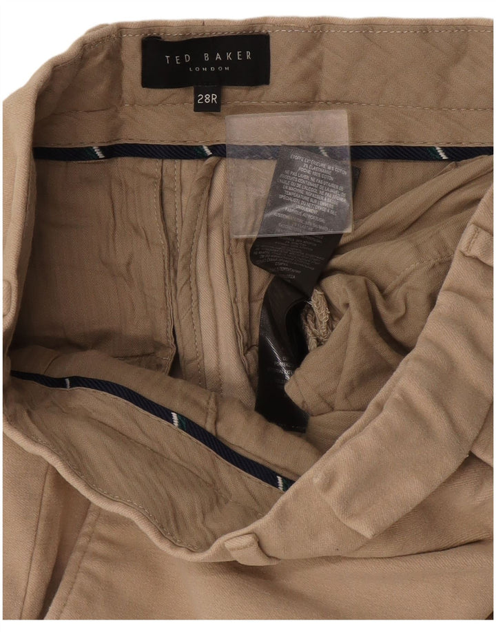 Gerade Anzughose für Damen von Ted Baker, W28, L29, Beige, Baumwolle