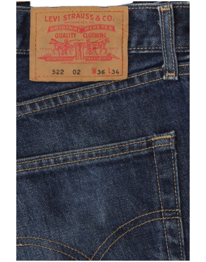 Levi's Herren 522 Straight Jeans W36 L27 Marineblau