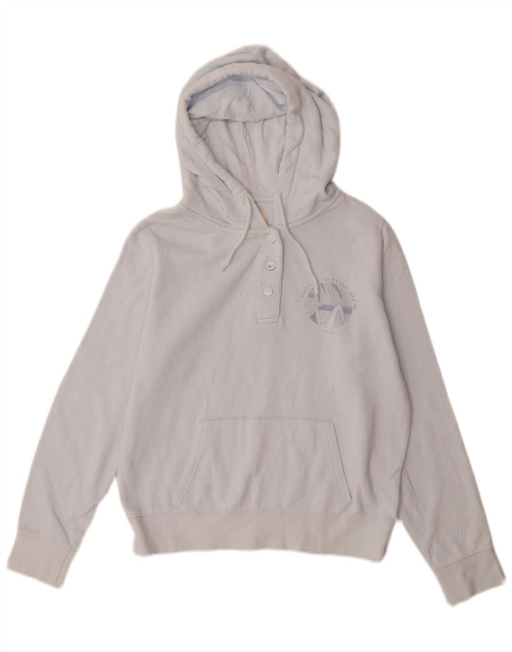 Rip Curl Damen Übergroßer Kapuzenpullover mit Knopfkragen, UK 2 2XS Blau