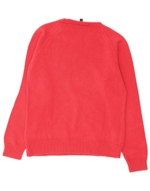 Gant Damen-Pullover mit U-Boot-Ausschnitt, UK 16, Größe L, rot, Baumwolle