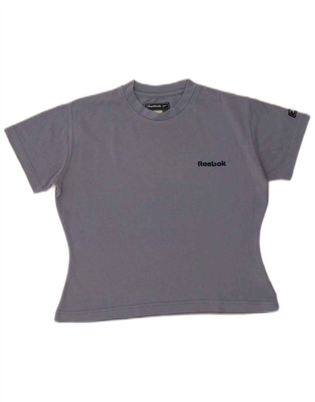 Reebok Damen Crop T-Shirt Top UK 10 Small Grau