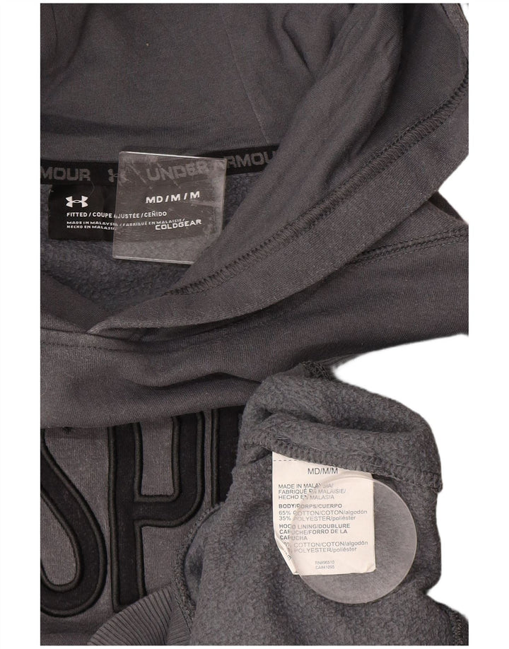 Under Armour Herren-Kapuzenpullover mit Grafik, mittelgraue Baumwolle