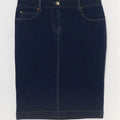 Marina Yachting Damen Jeansrock W28 Mittel Marineblau