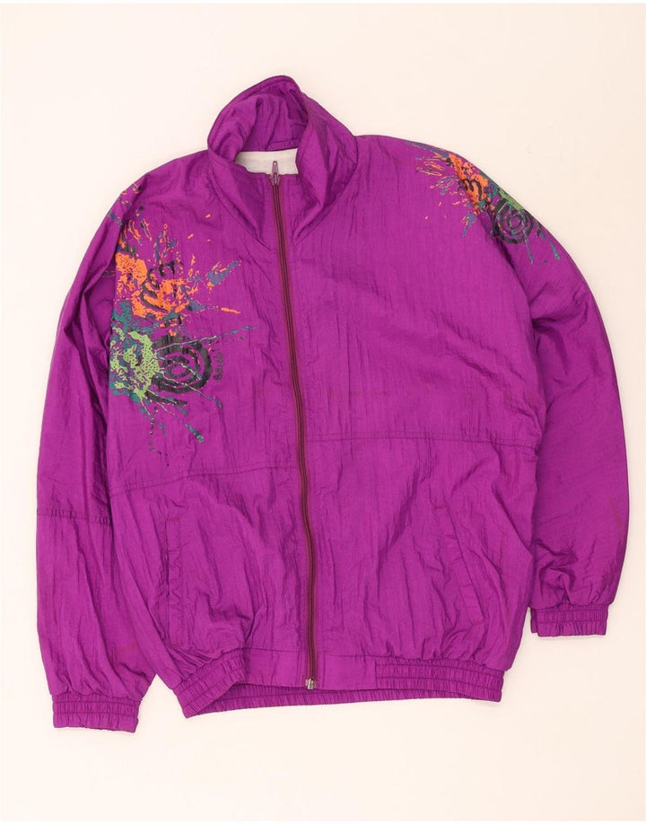 Brugi Herren-Trainingsanzug mit Grafik, lockere Passform, Oberteil, Jacke, Größe S, Rosa, Polyamid