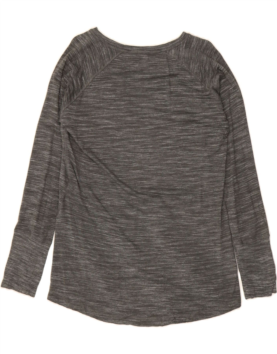 CHAMPION Womens Top Long Sleeve UK 14 Medium Grey Flecked Rayon Vintage Champion and Second-Hand Champion from Messina Hembry 