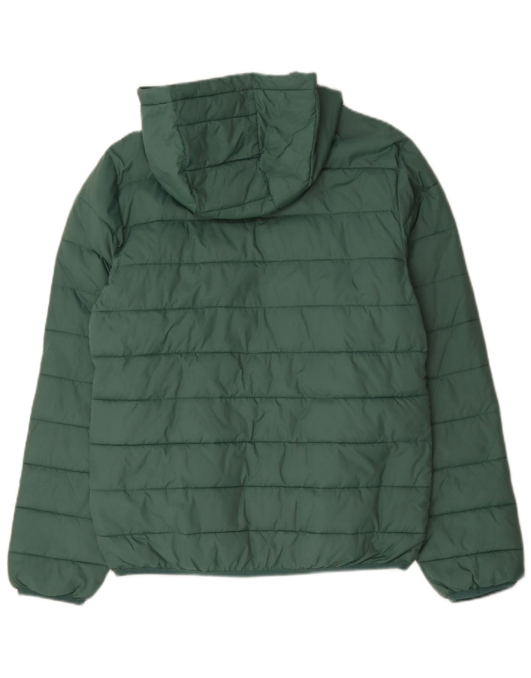 Lyle & Scott Wattierte Jungenjacke mit Kapuze, 15–16 Jahre, grünes Polyamid