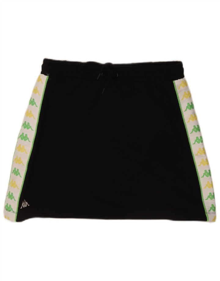 Kappa Womens Graphic Rock UK 14 Mittelschwarze Colourblock-Baumwolle