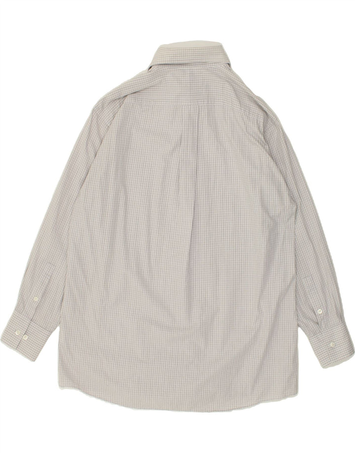 MICHAEL KORS Mens Shirt Size 16 1/2 Large Grey Check Cotton | Vintage Michael Kors | Thrift | Second-Hand Michael Kors | Used Clothing | Messina Hembry 