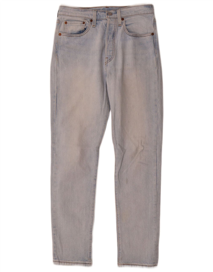 Levi's Damen 501 Straight Jeans W26 L28 Blaue Baumwolle