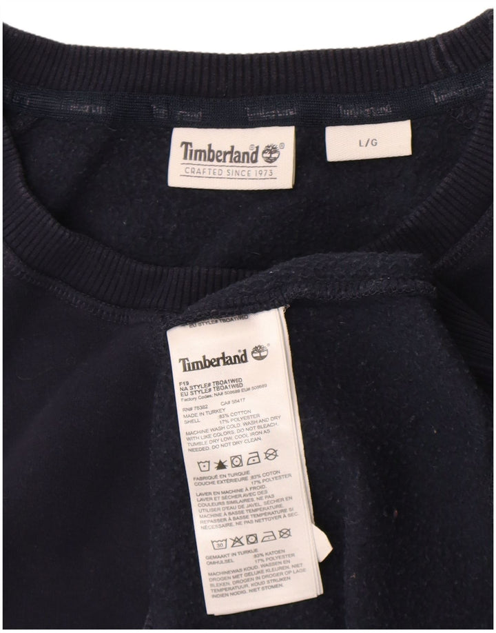 Timberland Herren-Sweatshirt-Pullover, große marineblaue Baumwolle