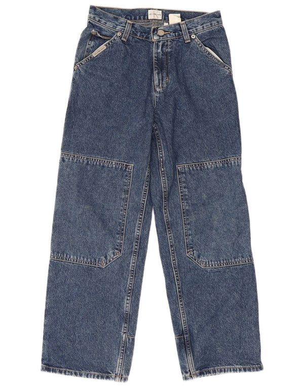 Calvin Klein Jungen-Jeans, locker, 9–10 Jahre, W26, L25, blaue Baumwolle