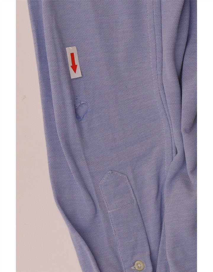 Ralph Lauren Herren-Hemd, klein, aus blauer Baumwolle