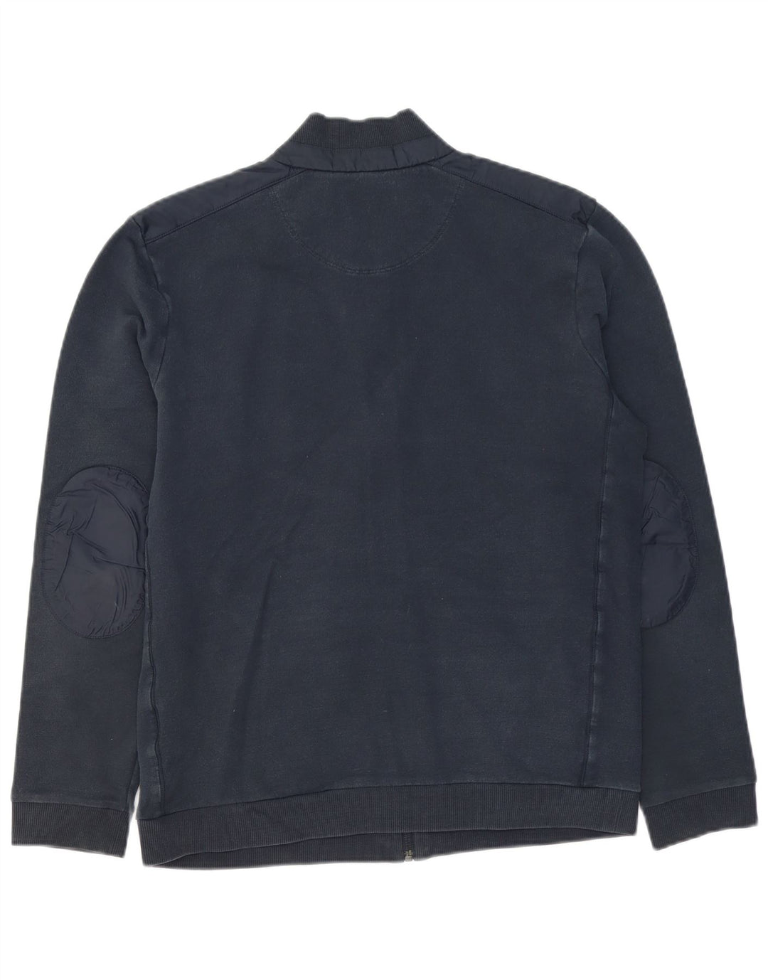 Hugo Boss Herren-Trainingsanzugoberteil mit normaler Passform, große marineblaue Baumwolle