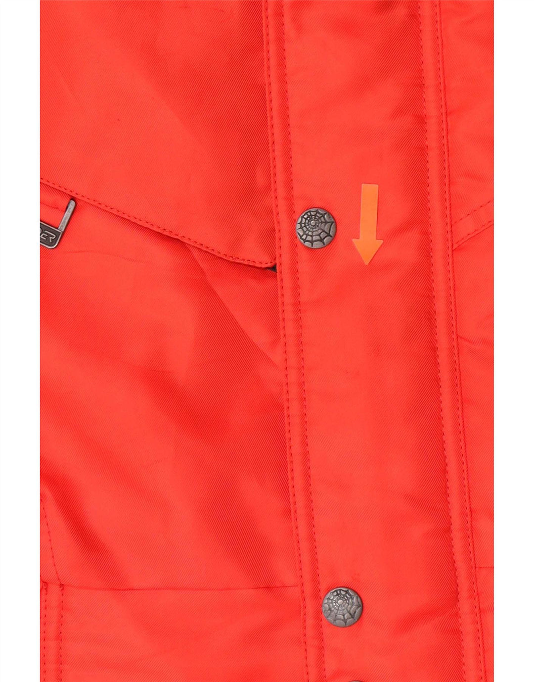 Spyder Jungen-Skijacke mit Kapuze, 11–12 Jahre, rotes Farbblock-Polyester