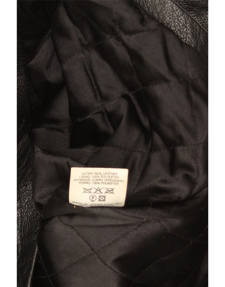 St. Bernard Herren Lederjacke UK 41 Large Schwarz