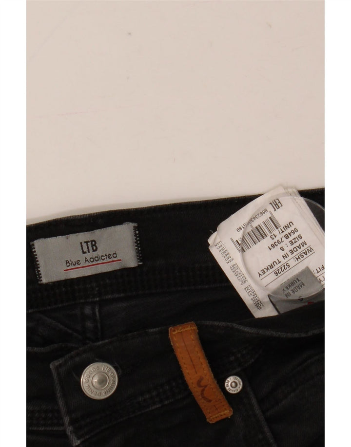 LTB Herren-Jeansshorts, Größe S, W28, schwarze Baumwolle
