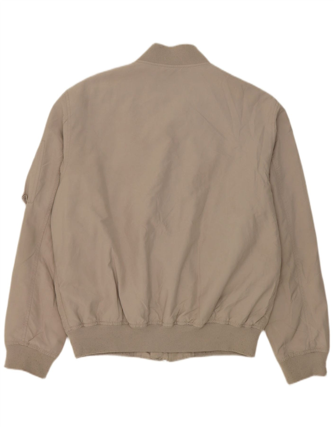 Zara Herren Bomberjacke UK 42 XL Grau Polyester