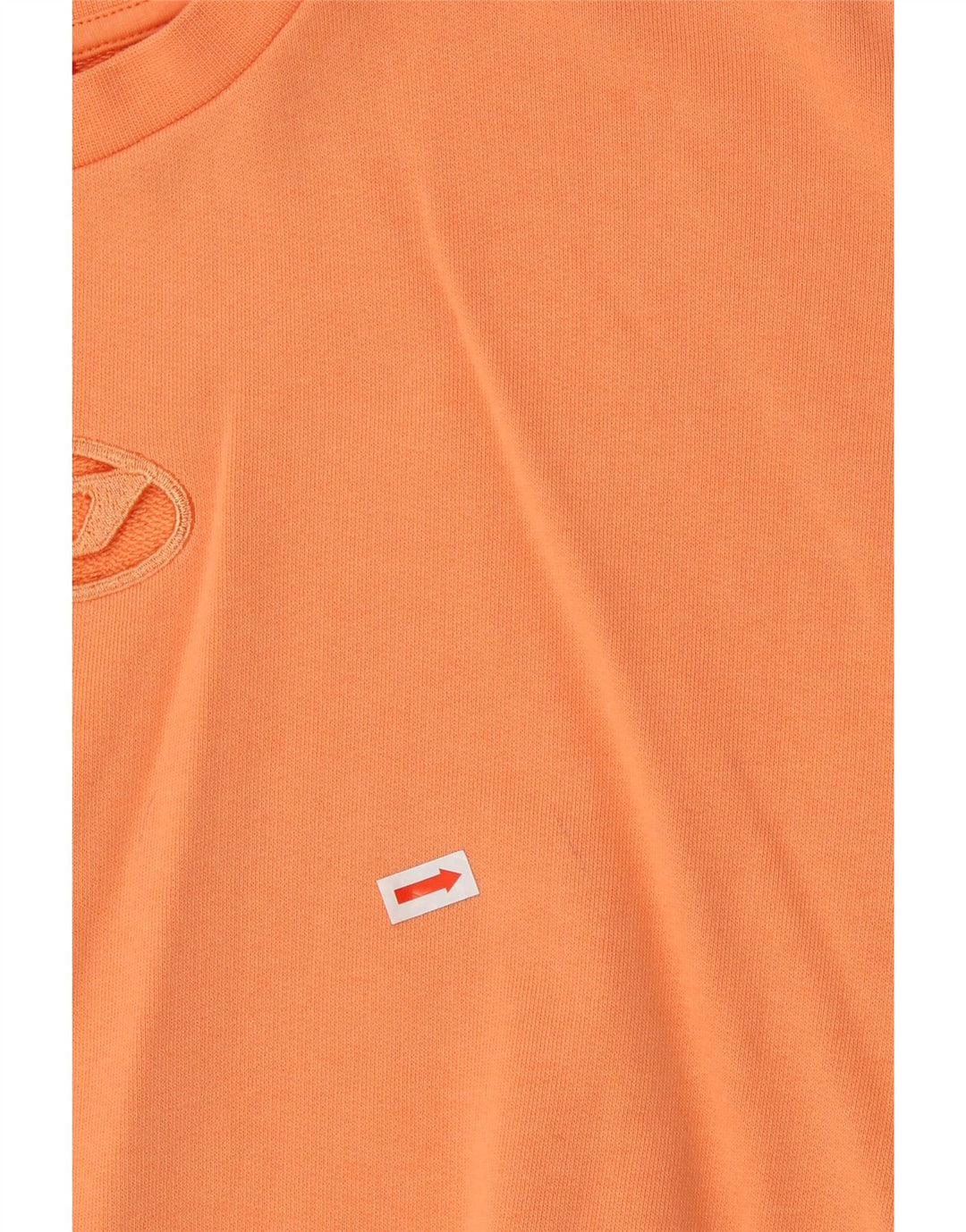 Diesel Mädchen Graphic Crop Sweatshirt Pullover 11-12 Jahre Orange Baumwolle