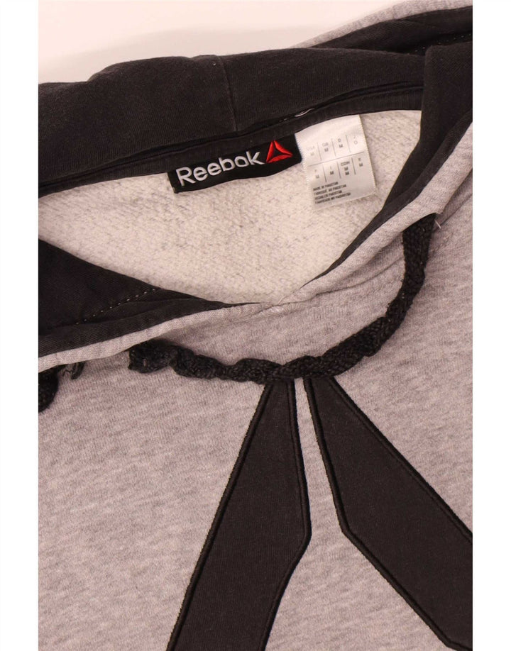 Reebok Herren Graphic Hoodie Pullover mittelgraue Baumwolle
