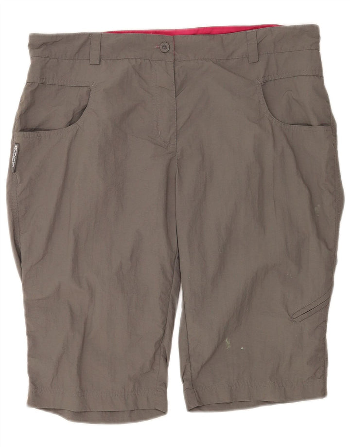 Mountain Warehouse Damen-Cargoshorts UK 14 Large W34 Graues Nylon