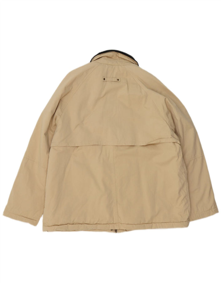 ZARA Damen Übergroße Utility-Jacke UK 10 Small Beige Colourblock