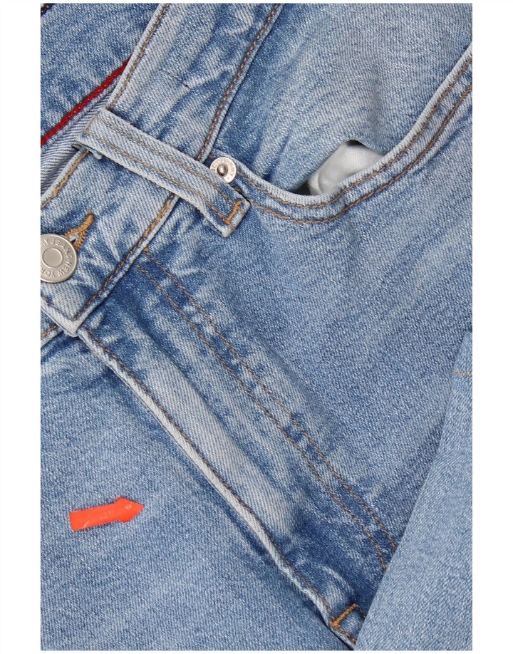 Tommy Hilfiger Damen-Crop-Jeans W28 L23 Blaue Baumwolle