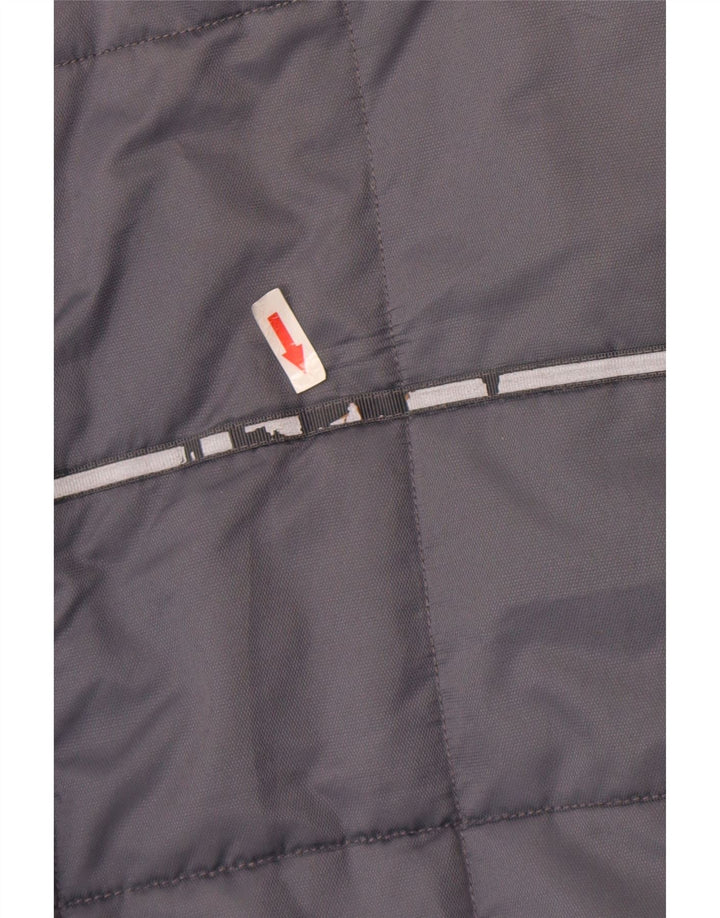 Adidas Jungen Wattierter Mantel 15-16 Jahre Graues Polyester