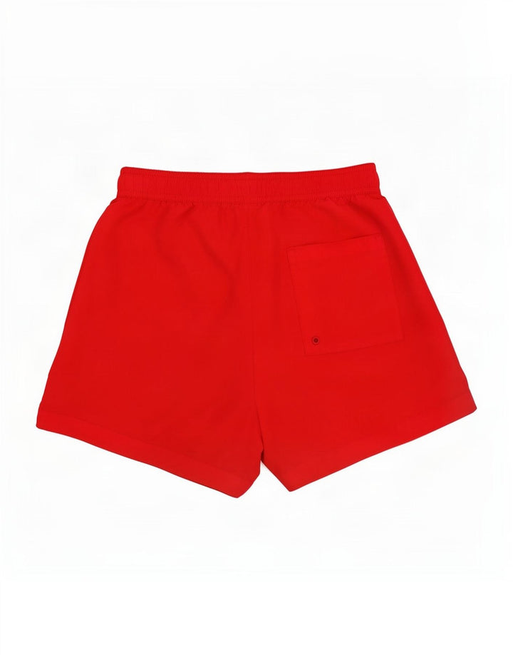Calvin Klein Herren-Badeshorts mit Grafik, Größe S, Rot, Farbblock-Polyester
