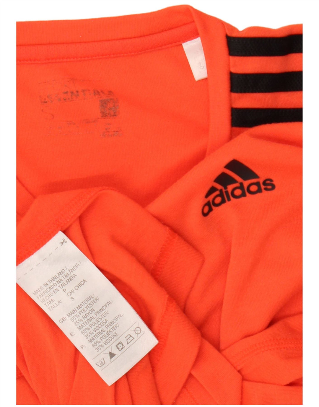 Adidas Herren Climalite T-Shirt Top Small Orange Polyester