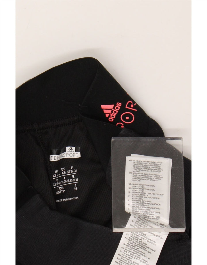 ADIDAS Damen Stella Graphic Trainingshose Jogger UK 4/6 XS Schwarz