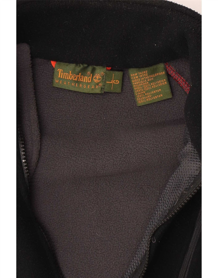Timberland Herren Fleecejacke UK 40 Large Schwarz Polyester