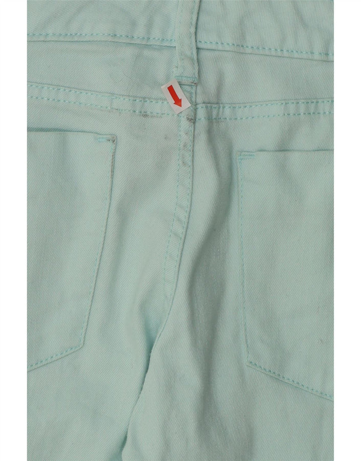 MOSSIMO Womens Skinny Jeans US 4 Small W32 L29 Turquoise Cotton