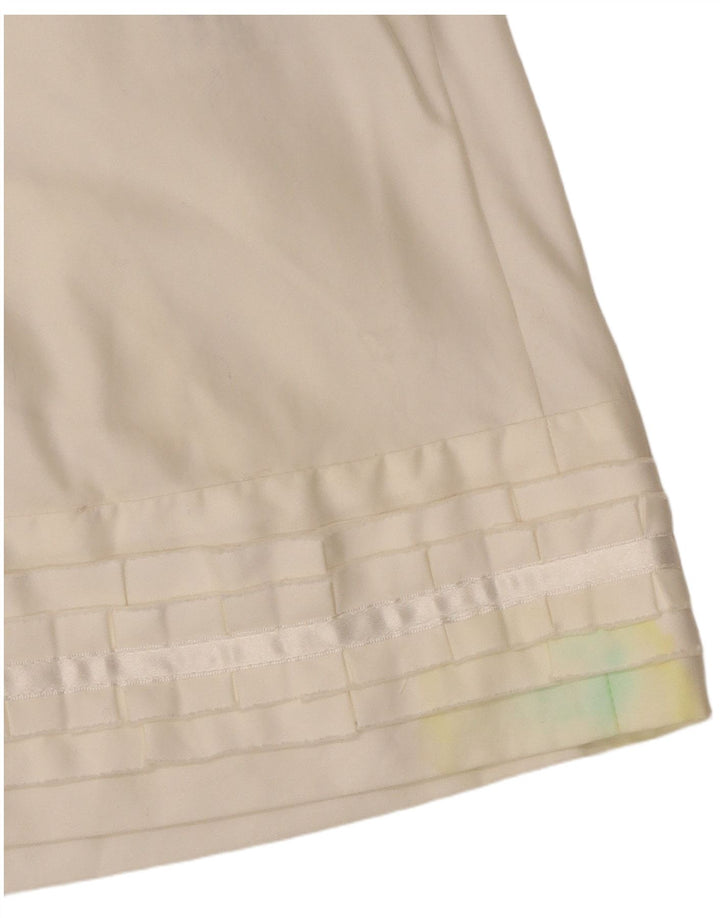 Hugo Boss Damen Hemdbluse UK 10 Small Weiße Baumwolle