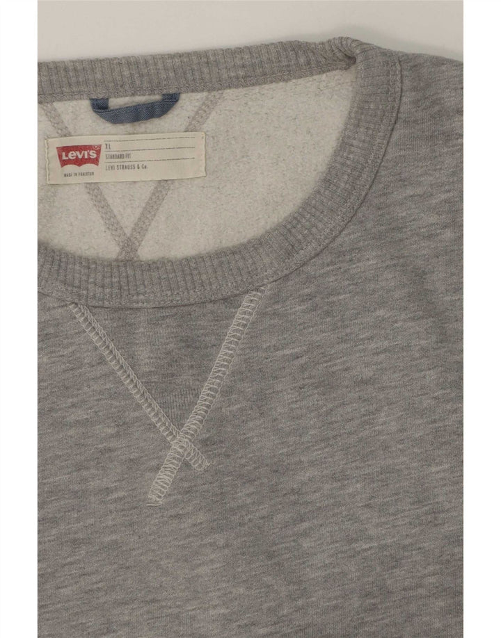 Levi's Herren-Sweatshirt mit Standard-Passform, XL, Grau