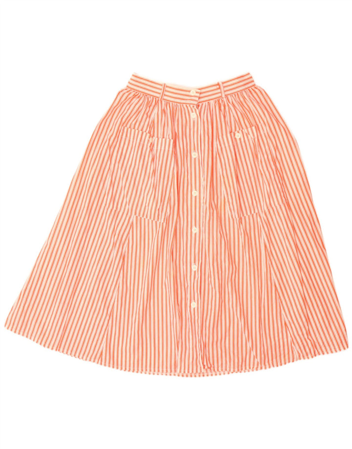 Cartoon Damen Midirock EU 40 Medium W28 Orange gestreift