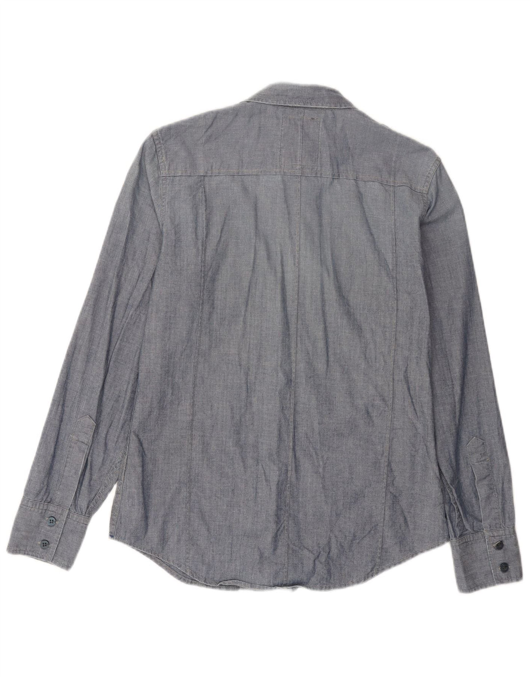 G-Star Herren 3301 Militärhemd mittelblaue Baumwolle