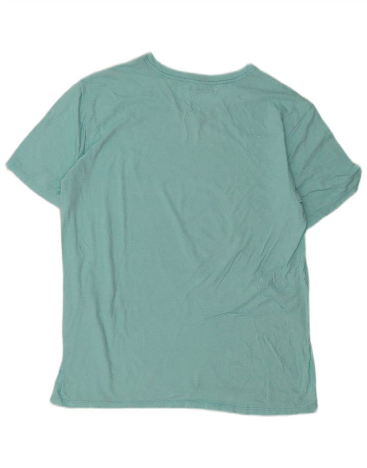Hurley Herren T-Shirt Top Large Türkis Polyester