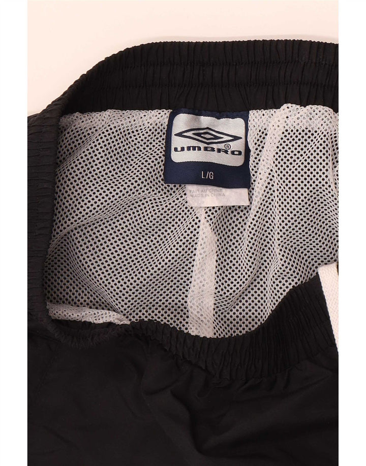 Umbro Herren-Trainingshose, groß, aus schwarzem Polyester