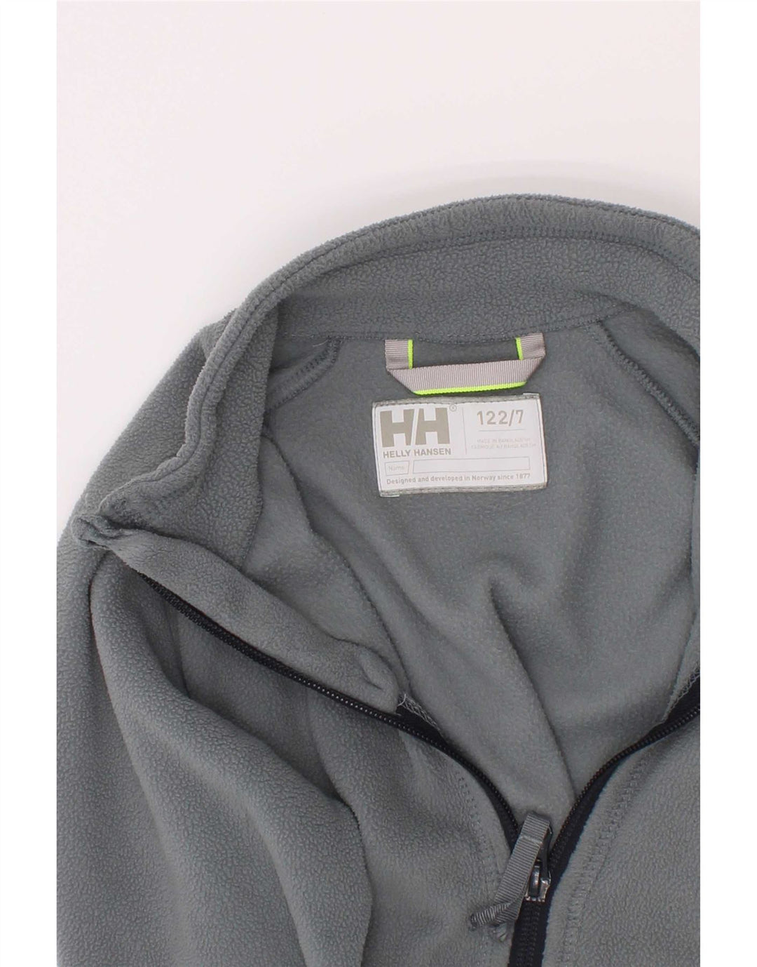Helly Hansen Fleecejacke für Jungen, 6–7 Jahre, graues Polyester