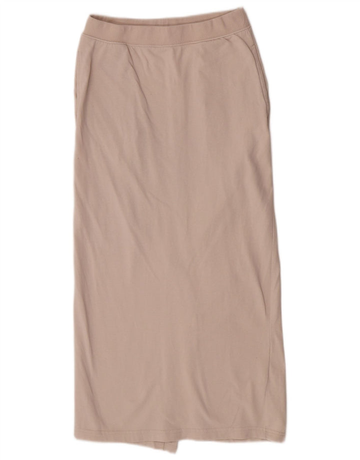 Zara Damen Normaler Maxirock Small W26 Beige