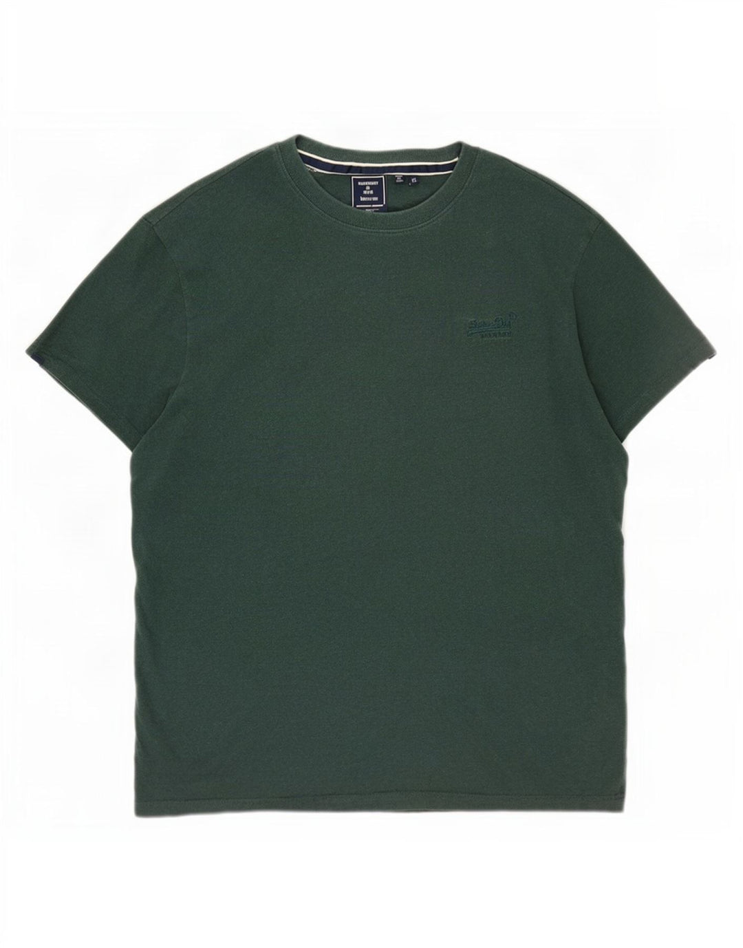 Superdry Herren T-Shirt Top XL aus grüner Baumwolle