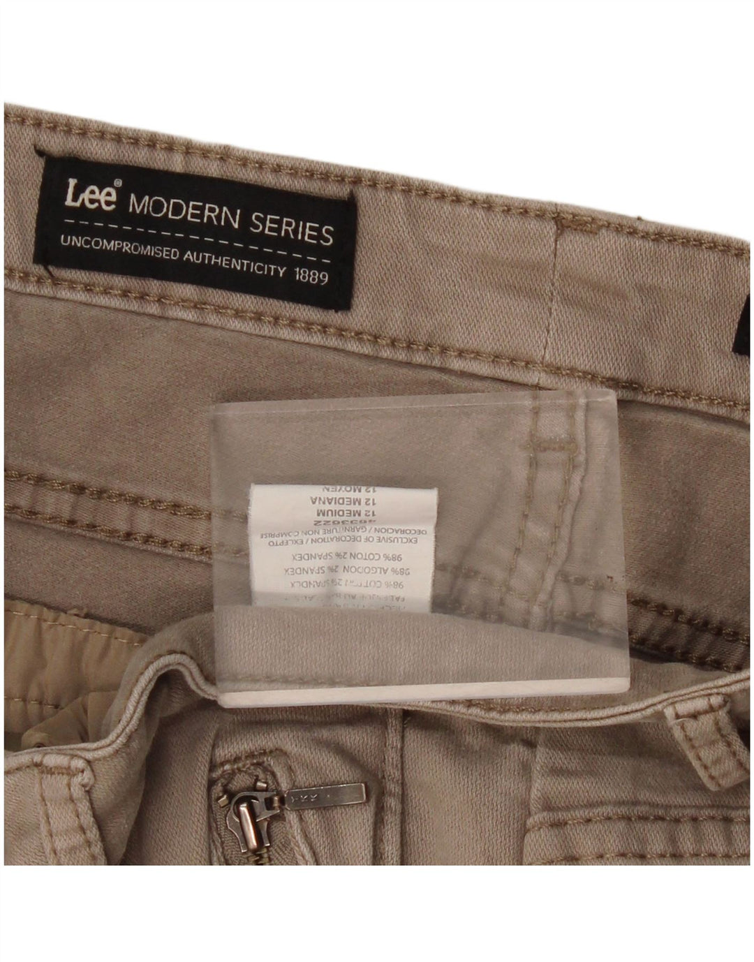 Lee Damen Modern Series Gerade Cargohose US 12 Large W32 L29 Beige