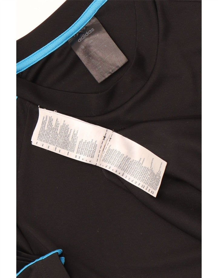 ADIDAS Herren Climalite T-Shirt Top Medium Schwarz Polyester